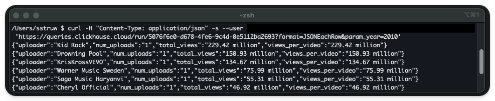 curl-тест эндпоинта